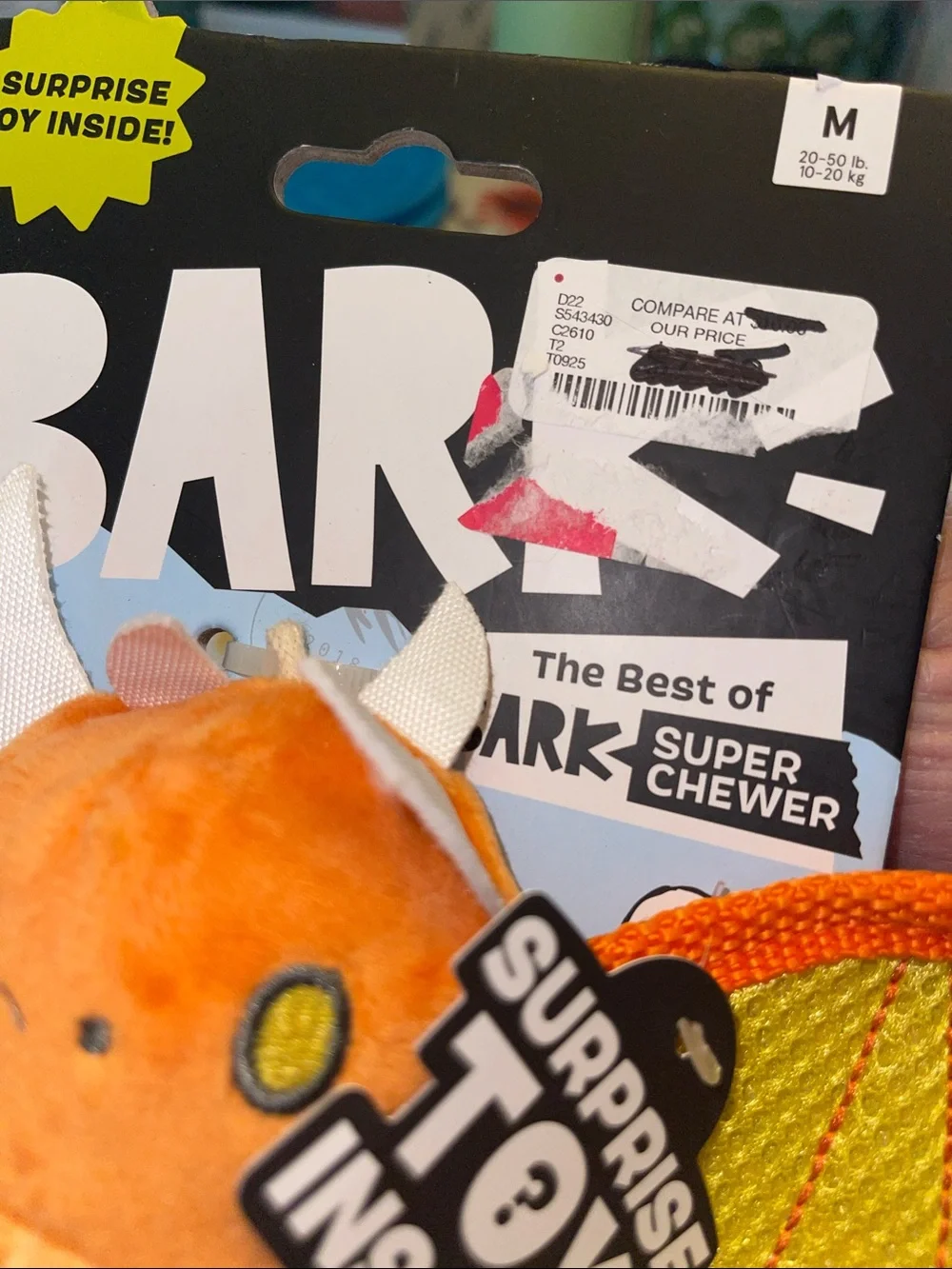 Bark - Snorbax the Dragon Plush Toy - Orange & Yellow